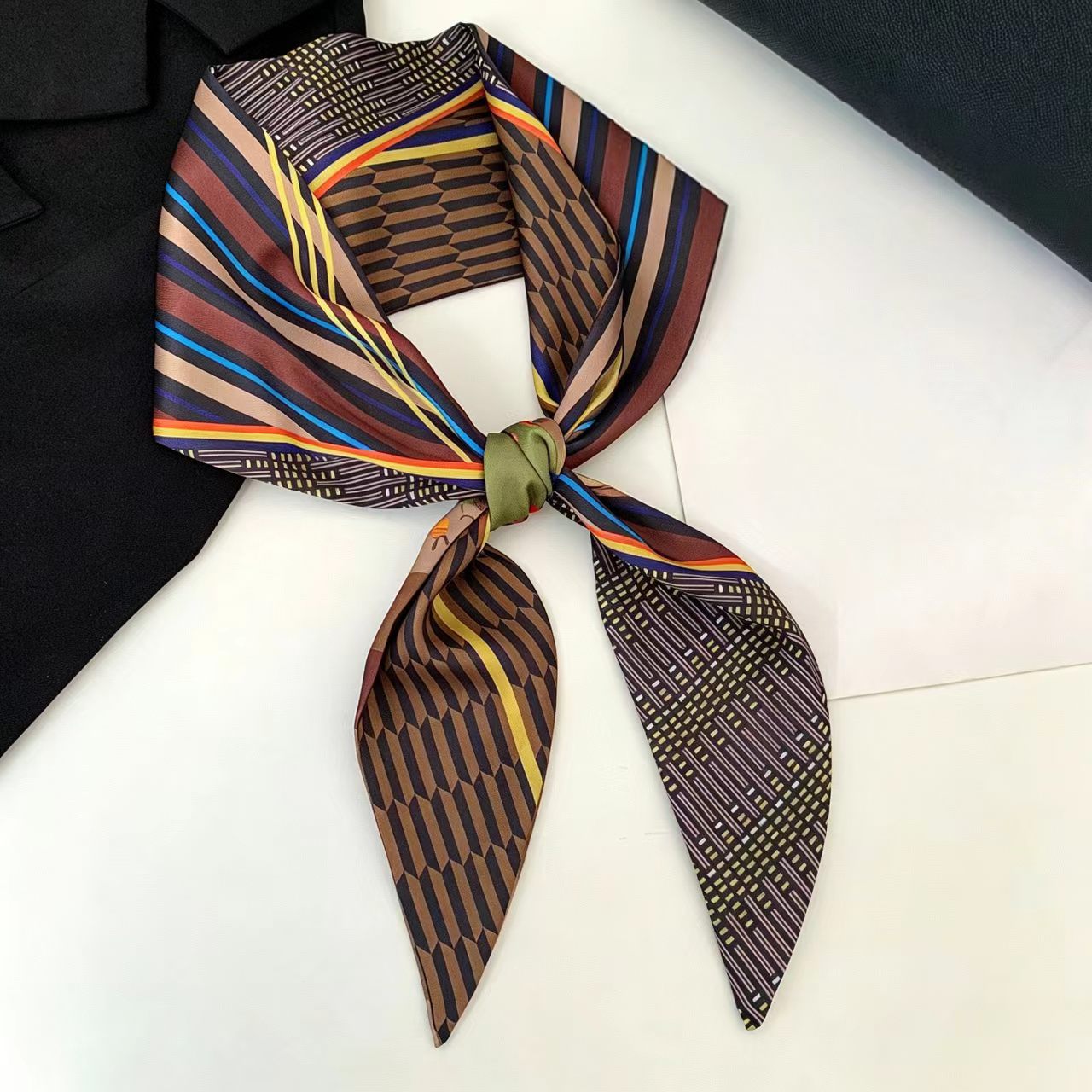 Luxury Print Long Hair Ribbon  - đánh giá và giá Head Wrap Turban