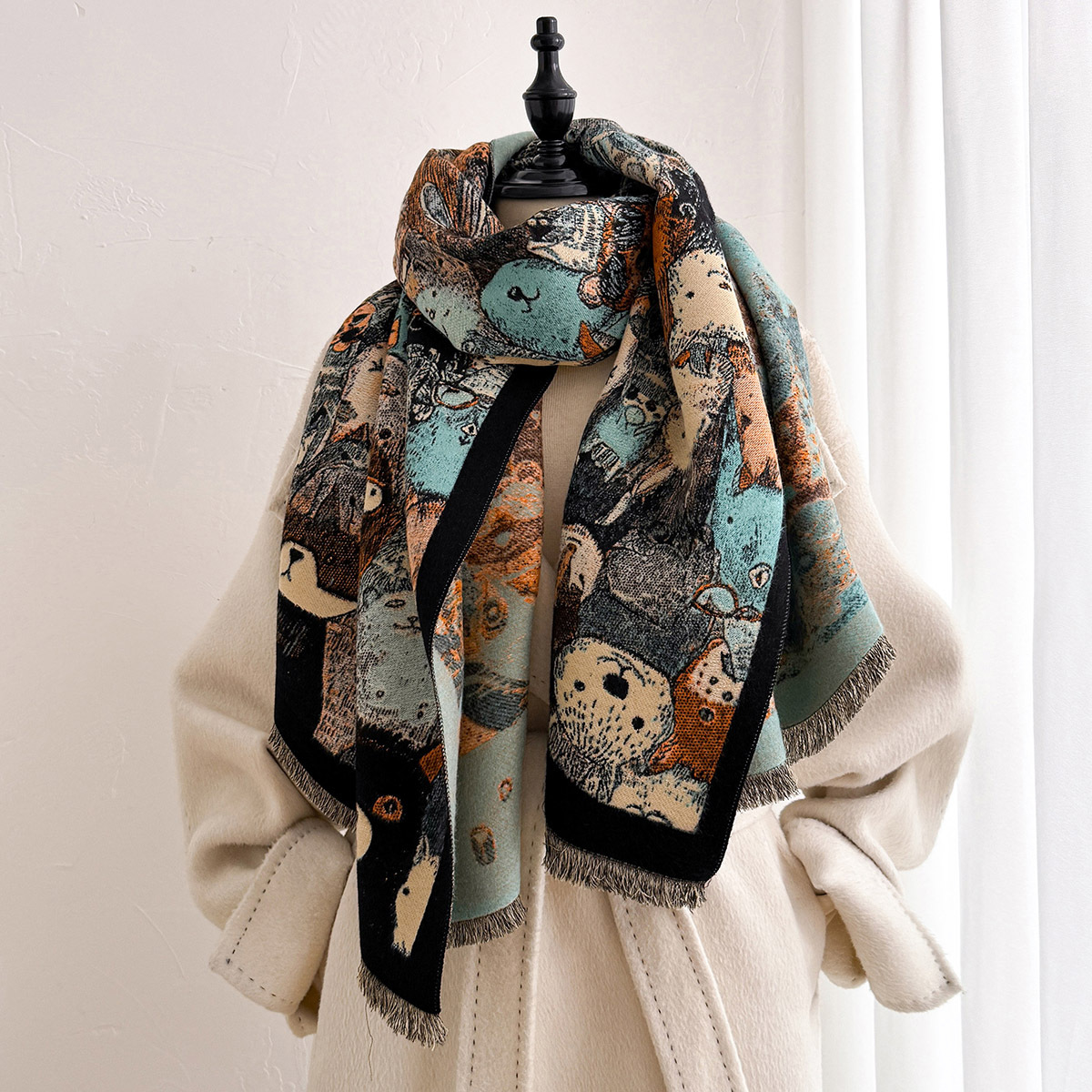Women Imitation Cashmere Scarf - đánh giá và giá Woven Scarf Blanket