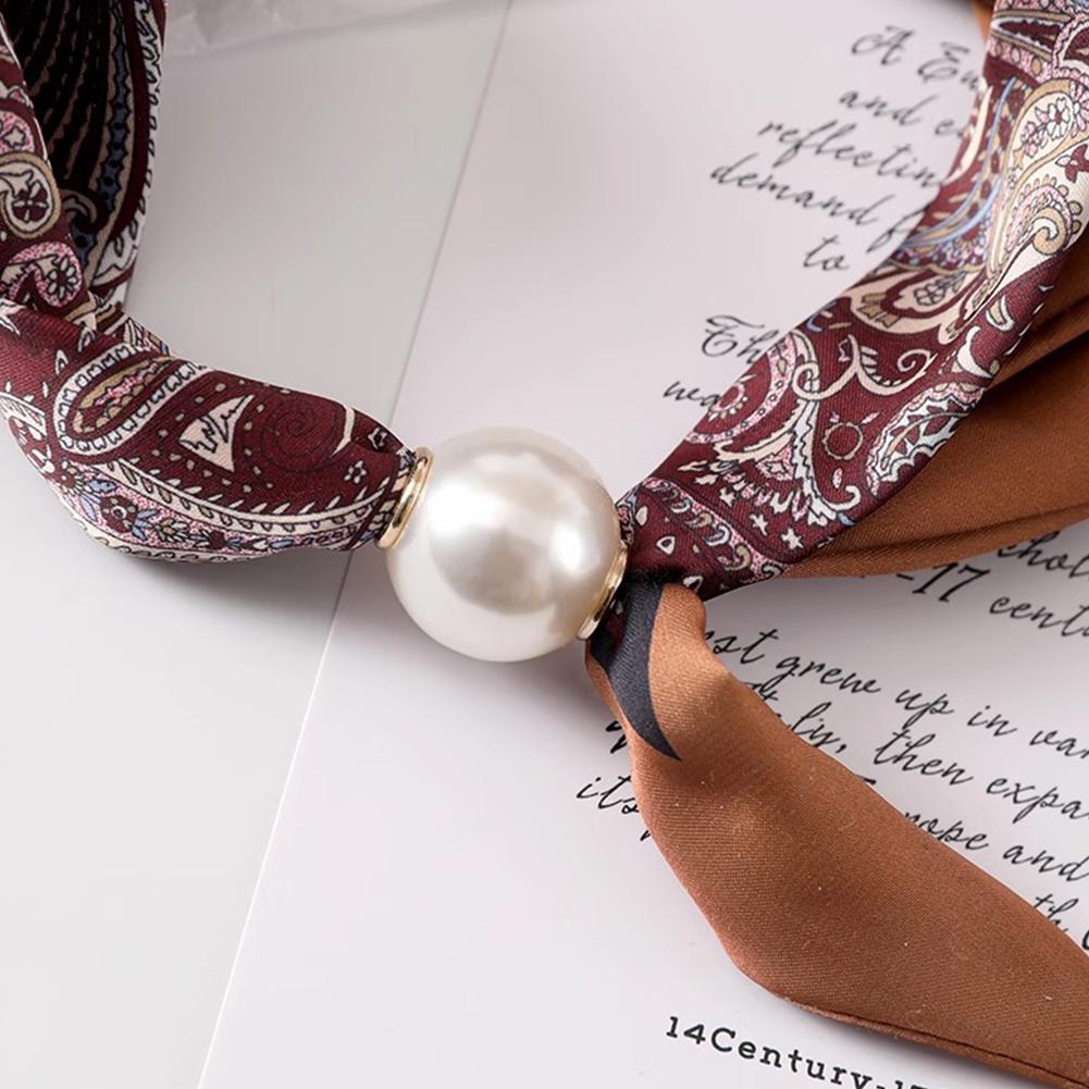 Magnetic Buckle Pearl Necklace - đánh giá và giá Ascot Neck Scarf