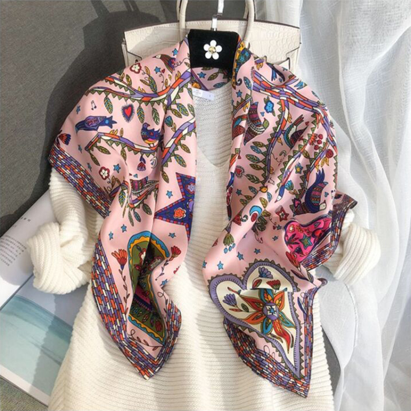 2024 90*90cm Square Scarf Twil - đánh giá và giá Ascot Neck Scarf