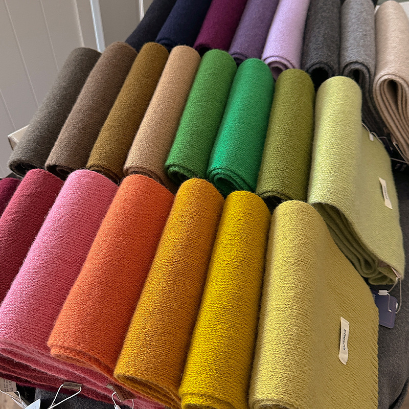 48-Color Pure Wool Scarf Autum - đánh giá và giá Muffler Men Wool