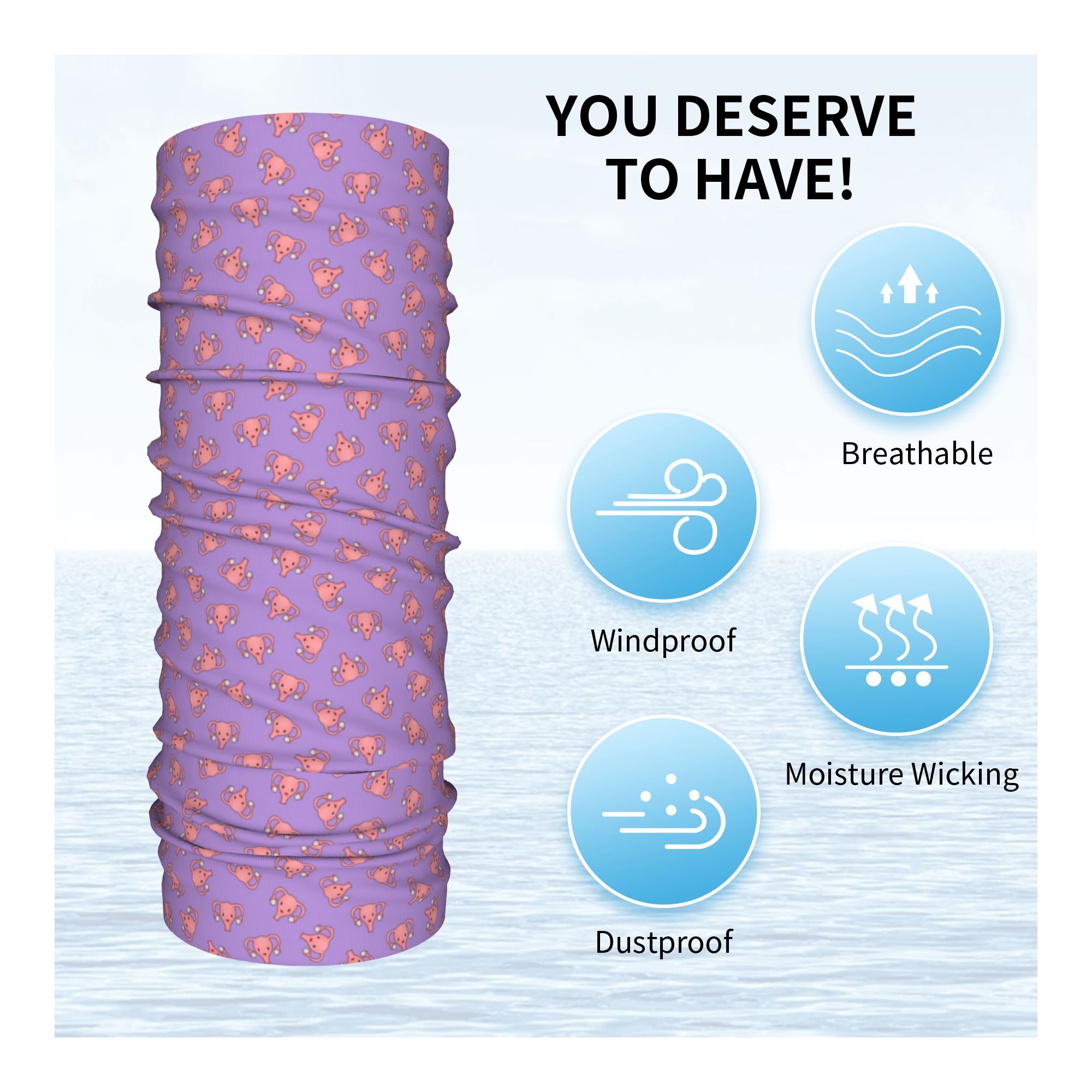 Pregnant Uterus PUSH Winter He - đánh giá và giá Neck Warmer Tube