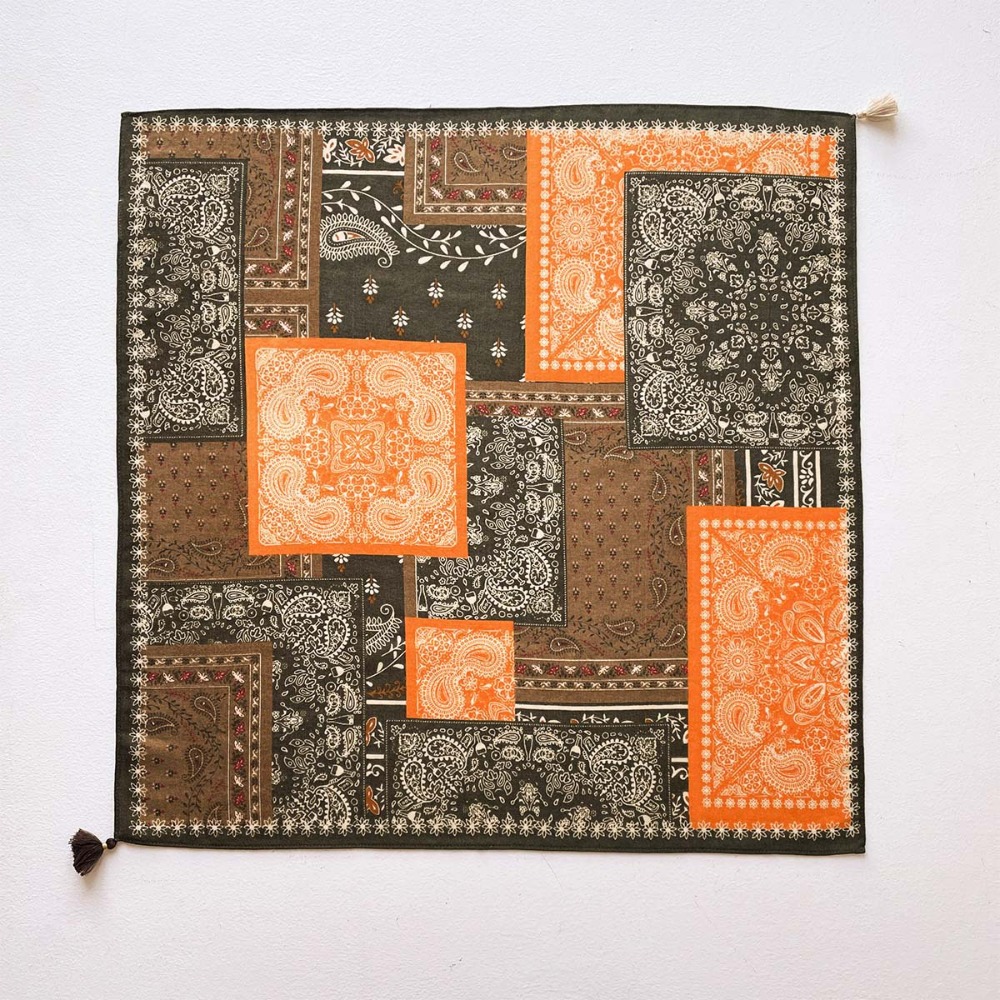 Tassel Scarf Women Square Cott - đánh giá và giá Ascot Neck Scarf