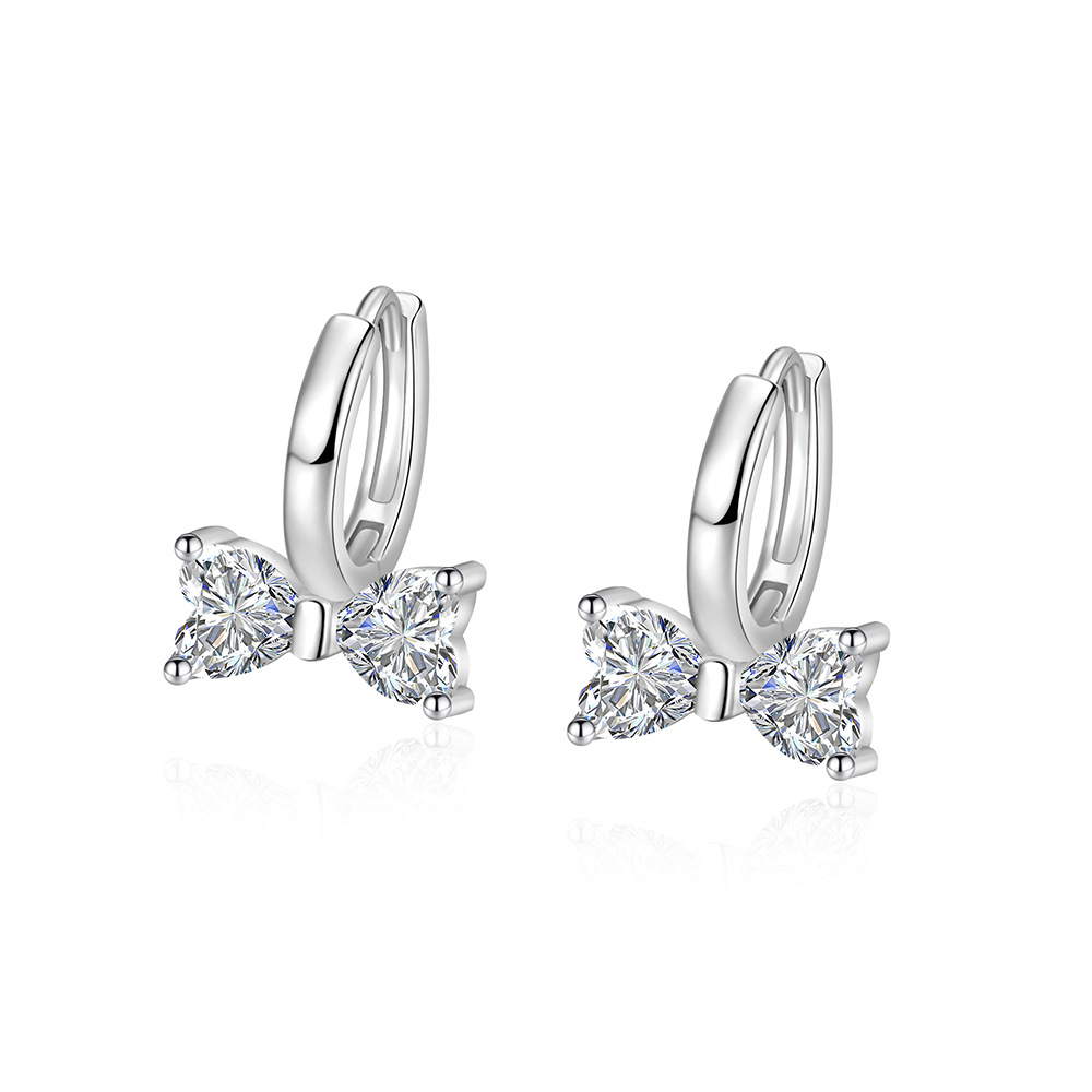 925 Sterling Silver Cute Bow H - đánh giá và giá Tie Clip Silver