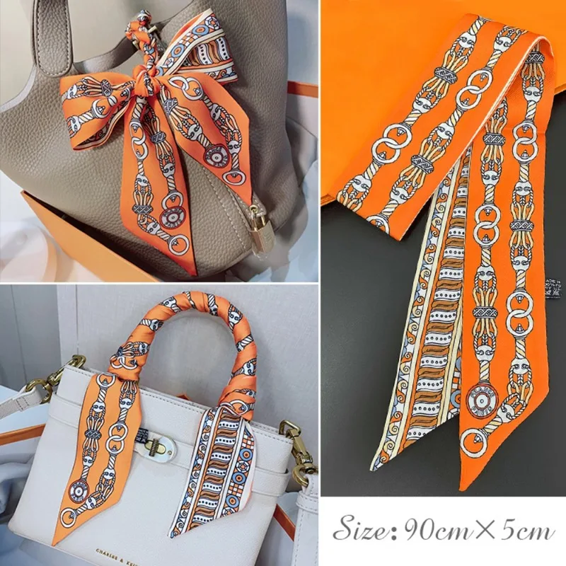 Fashion Skinny Silk Scarf for  - đánh giá và giá Ascot Neck Scarf