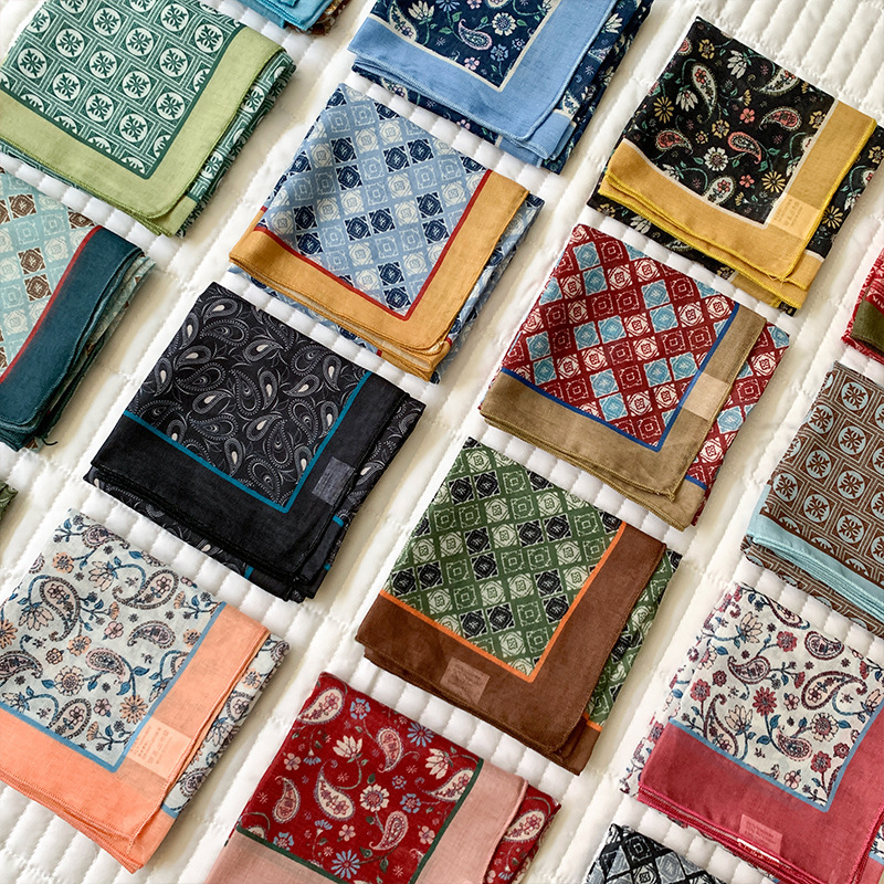 Cotton Feeling Kerchief Scarf  - đánh giá và giá Bandana Cotton