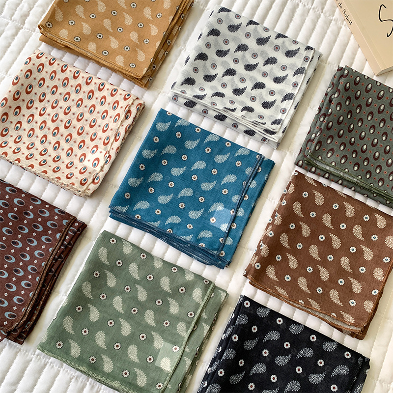 Cotton Feeling Kerchief Scarf  - đánh giá và giá Bandana Cotton