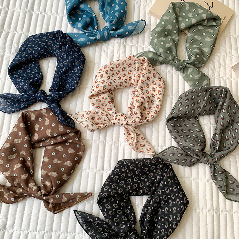 Cotton Feeling Kerchief Scarf  - đánh giá và giá Bandana Cotton
