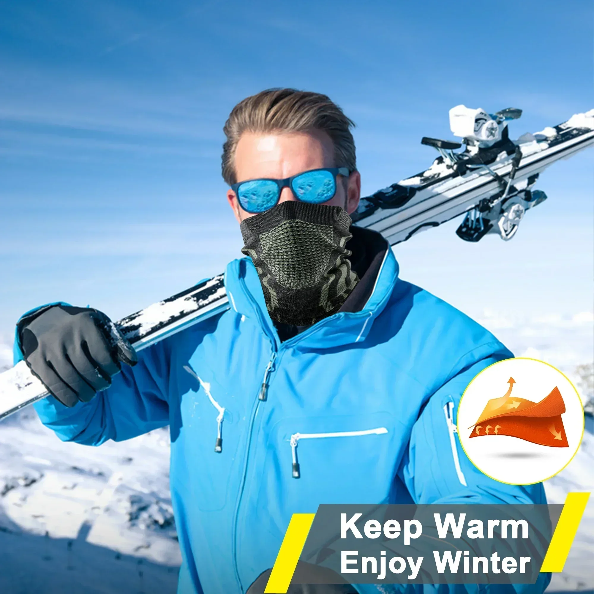 Mùa Đông Vòng Ống Mềm Mại Cao  - đánh giá và giá Neck Warmer Tube